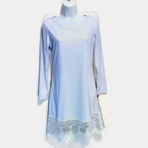 Miyang Ladies Sz S LS White Dress